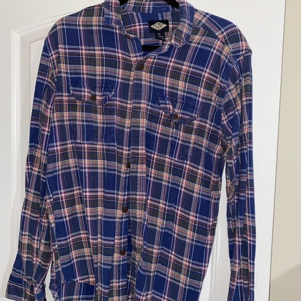 Urban Outfitters Salt Valley Blue Flannel